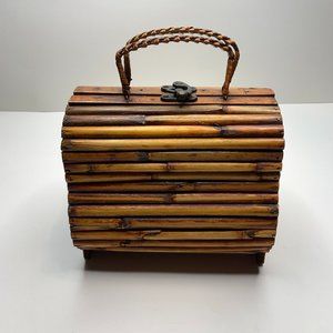 Vintage Bamboo Mini Bag/Clutch